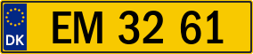 Trailer License Plate